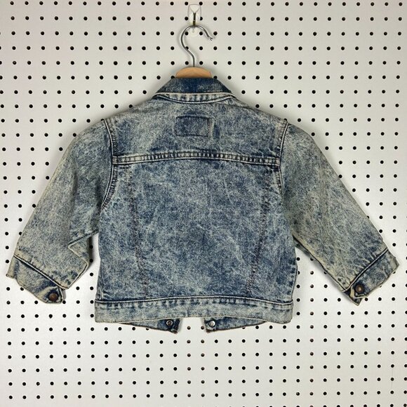 Levi's Denim Trucker Jean Jacket Youth Size 6 72225-0209 USA Little Orange Tab - Picture 4 of 8